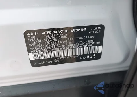 2024 Mitsubishi Outlander from USA, damaged, VIN JA4J3VA81RZ065035